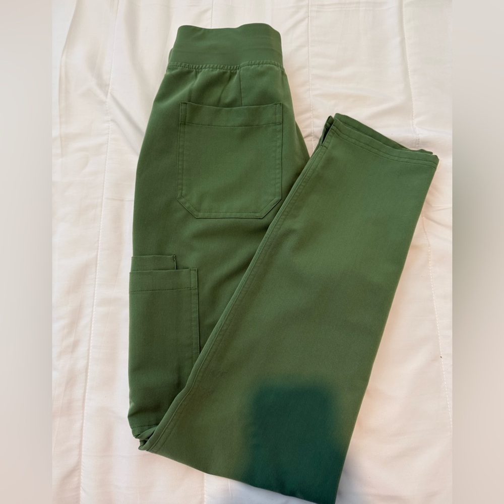Figs High Waisted Yola Pants Fern